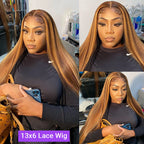 4/27 Highlight Straight HD Lace Front Wig