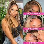 4/27 Highlight Straight HD Lace Front Wig