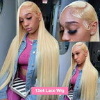 613 Blonde HD Lace Front Human Hair Wig | Straight 30 Inch