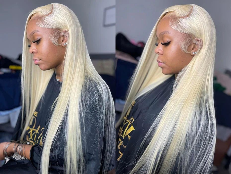 613 Human Hair Lace Front Wig | Straight Transparent