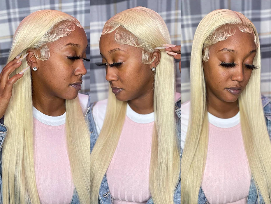 613 Human Hair Lace Front Wig | Straight Transparent