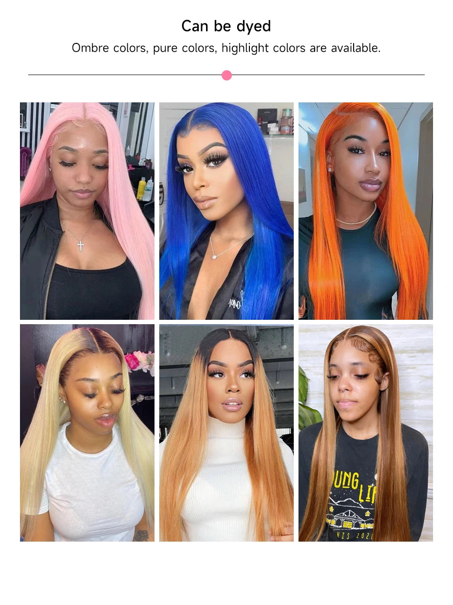 613 Human Hair Lace Front Wig | Straight Transparent