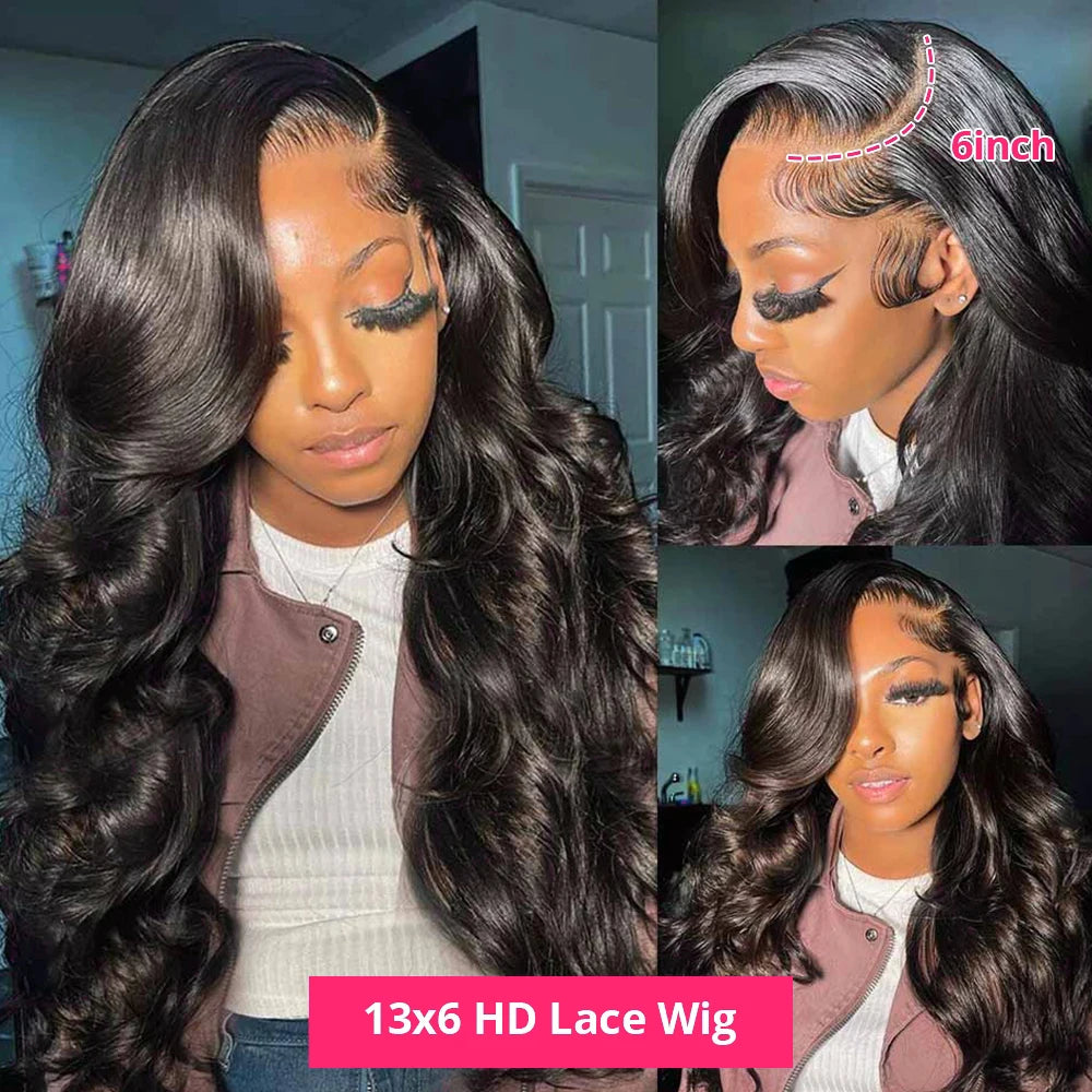 Body Wave HD Lace Front Human Hair Wig | Glueless Pre Plucked