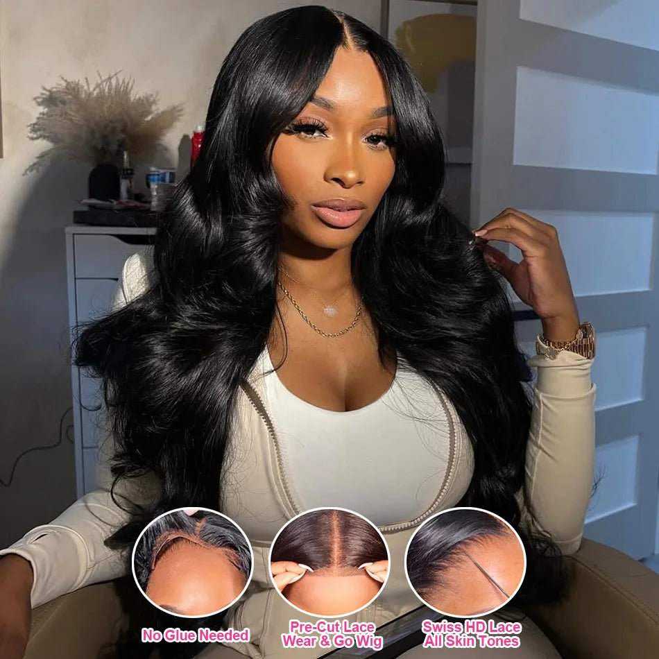 Body Wave HD Lace Front Human Hair Wig | Glueless Pre Plucked
