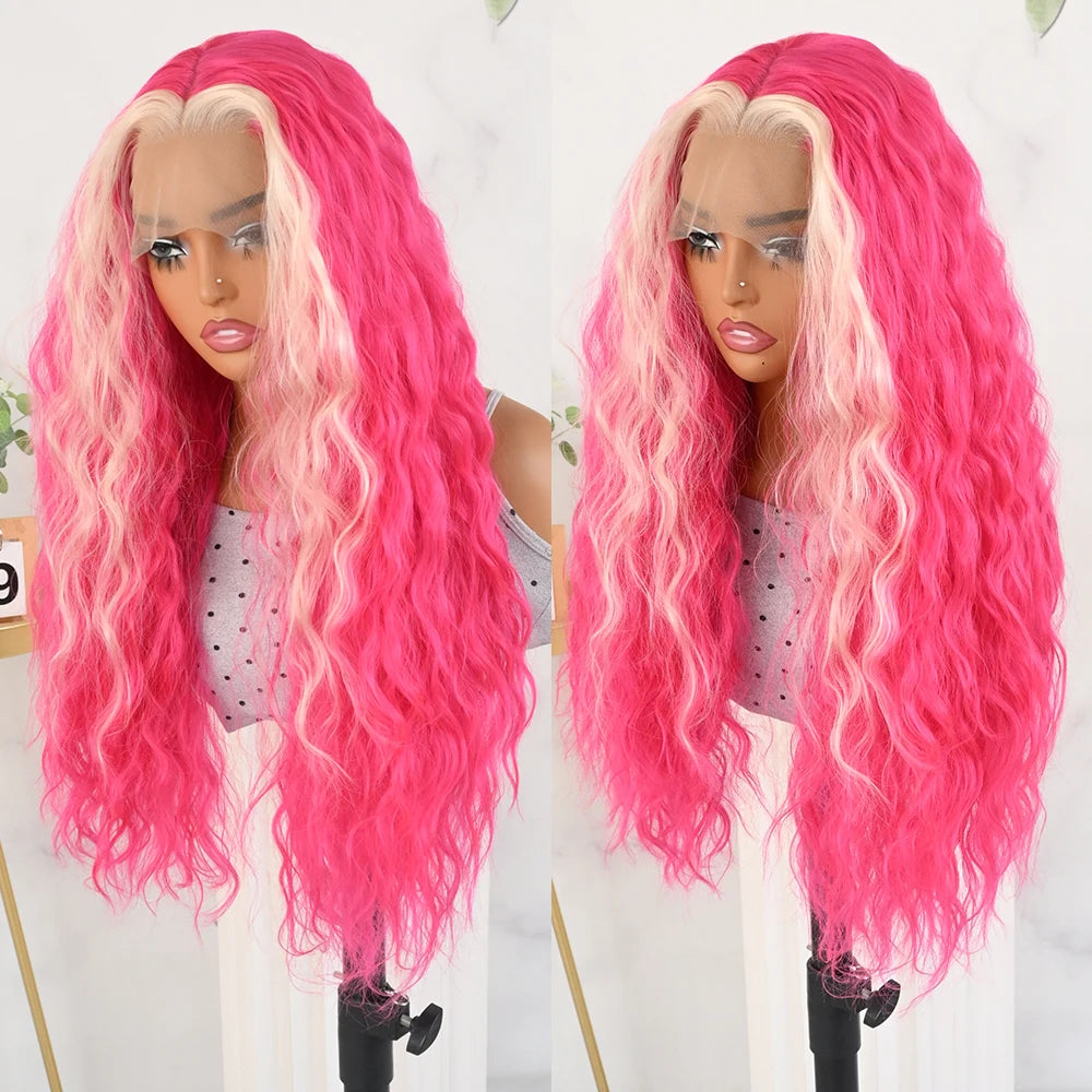 Glueless Free Part Synthetic Wig | Loose Curly Water Wave