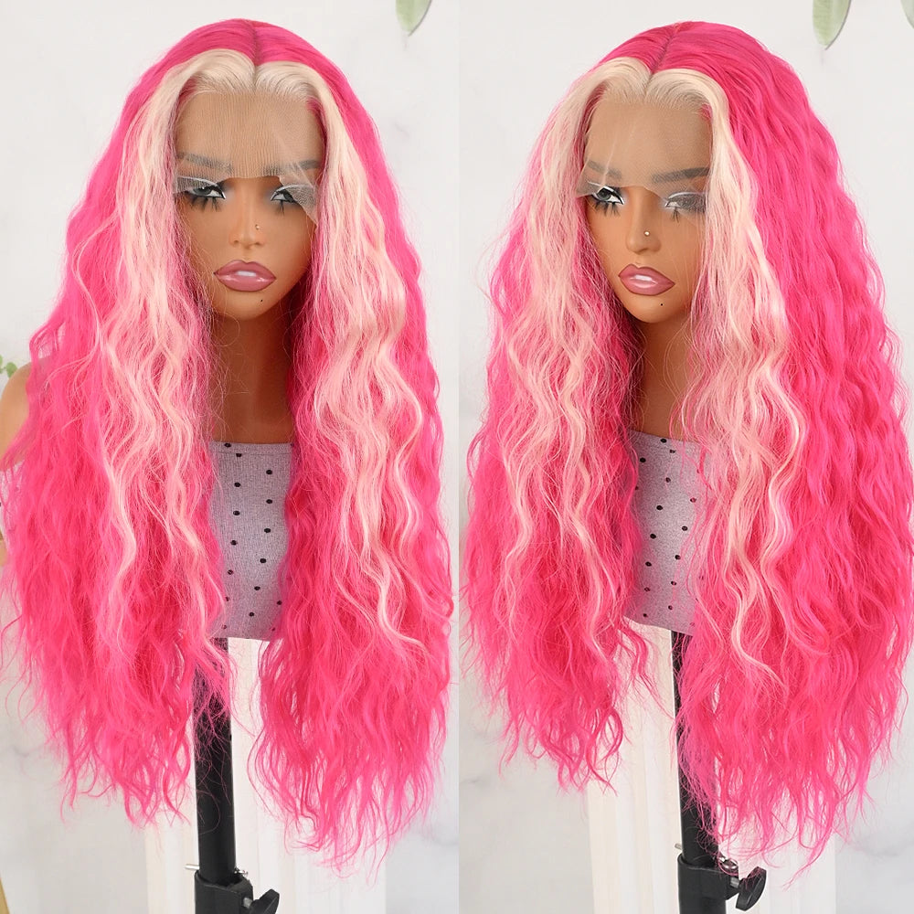 Glueless Free Part Synthetic Wig | Loose Curly Water Wave