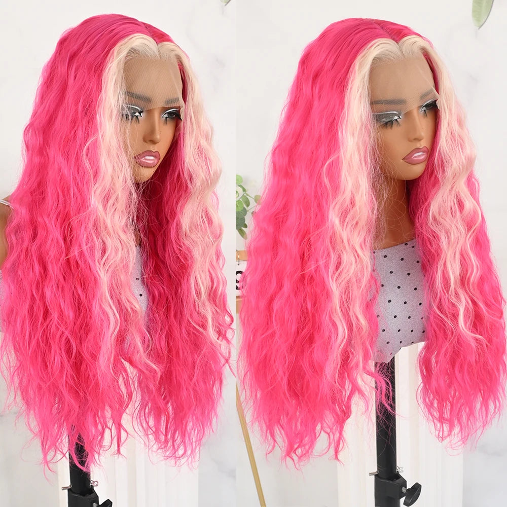 Glueless Free Part Synthetic Wig | Loose Curly Water Wave