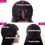 Glueless V Part Human Hair Wig | Body Wave No Leave Out