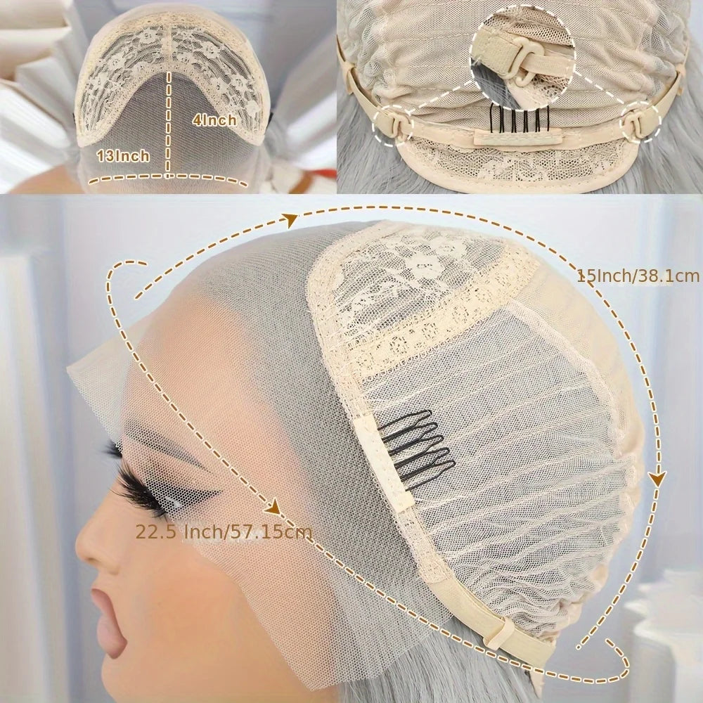 Gray Synthetic Lace Front Wig