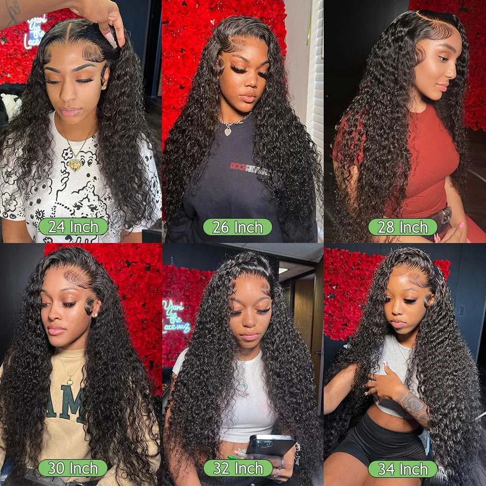 HD Lace Front Human Hair Wig | Deep Wave 250 Density Preplucked