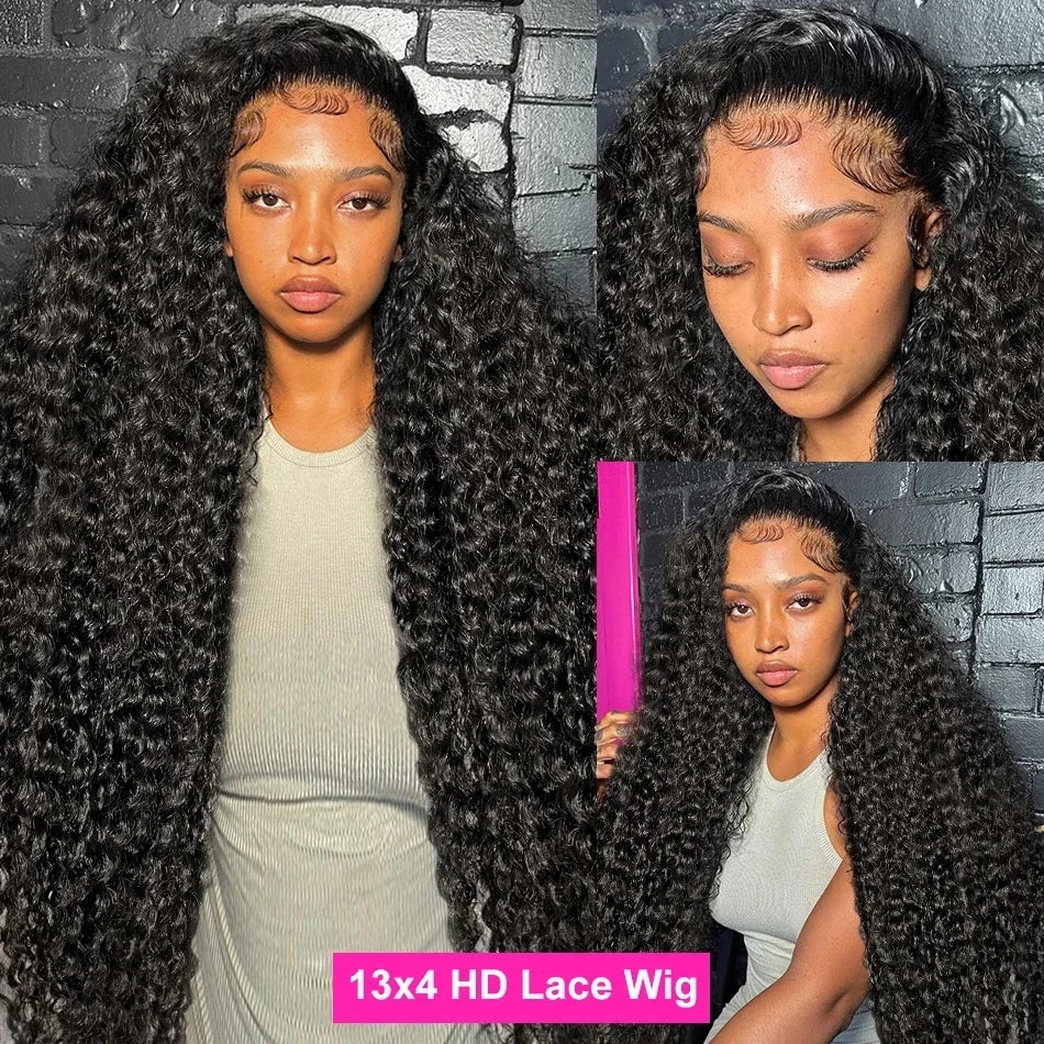 HD Lace Front Human Hair Wig | Deep Wave 250 Density Preplucked
