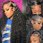 HD Deep Wave Lace Front Wig – Brazilian Pre-Plucked Curly