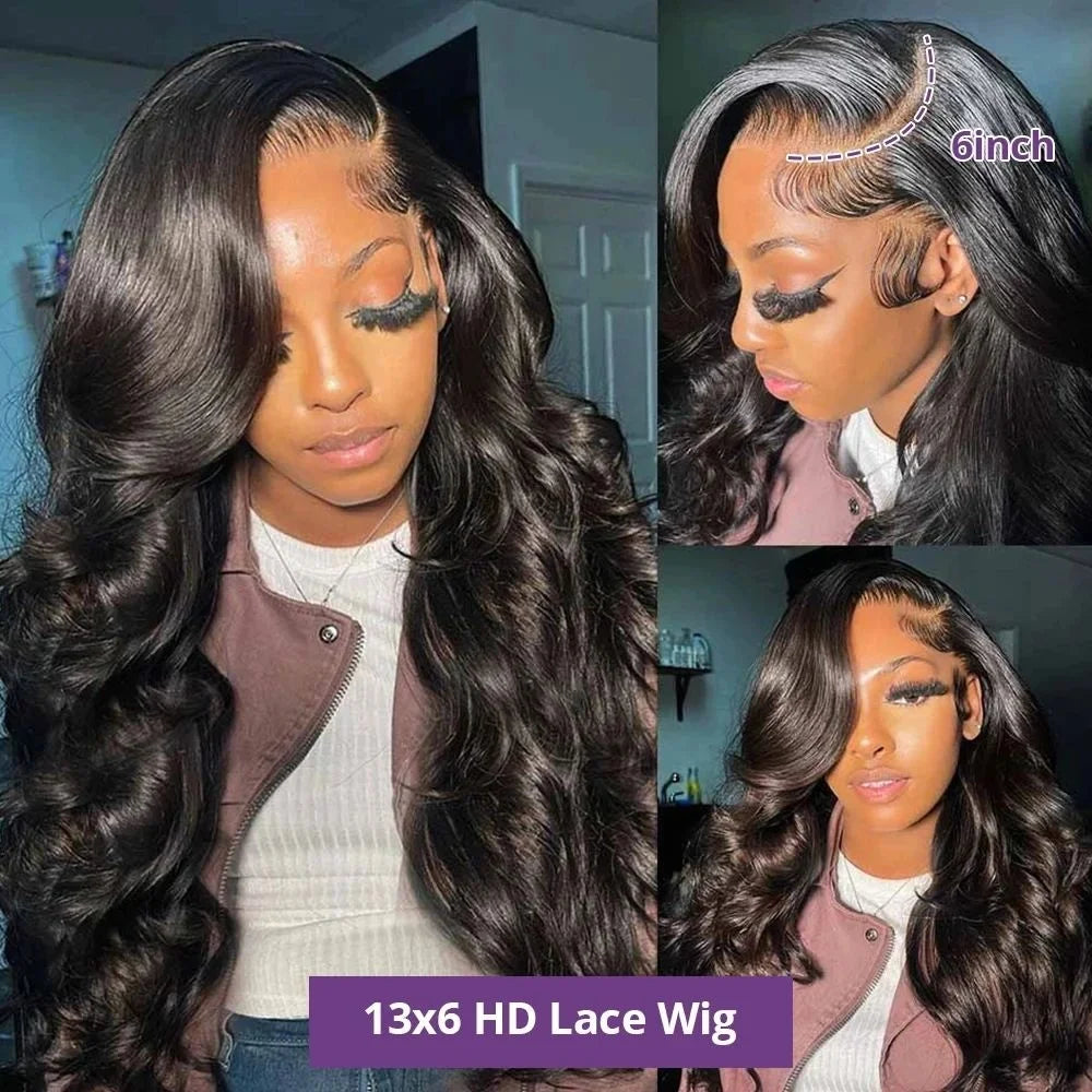 HD Lace Front Wig Human Hair | Pre Plucked Natural Hairline