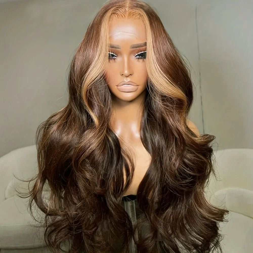 Honey Blonde Ombre Lace Wig | Free Part Body Wave