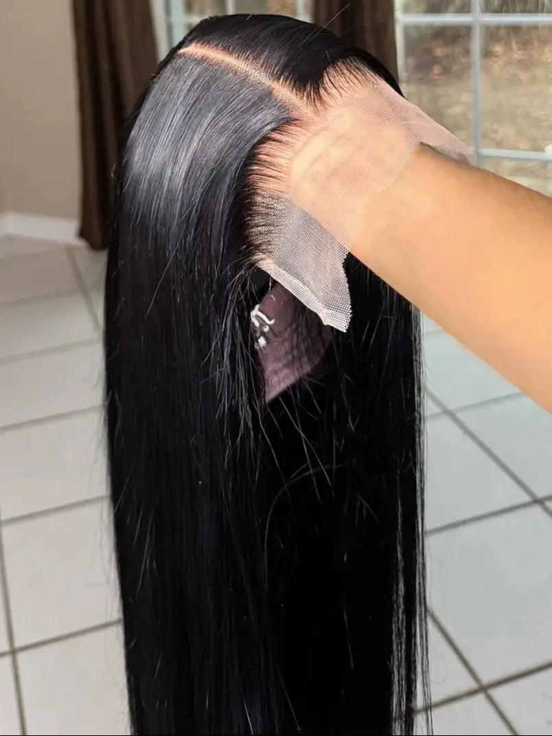 Straight Synthetic 13x4 HD Lace Glueless Wig Bleached