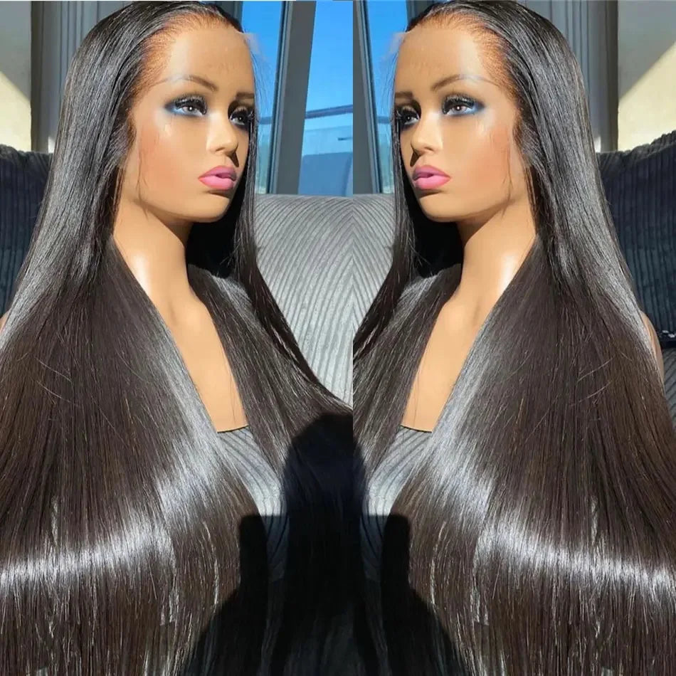 Straight Synthetic 13x4 HD Lace Glueless Wig Bleached