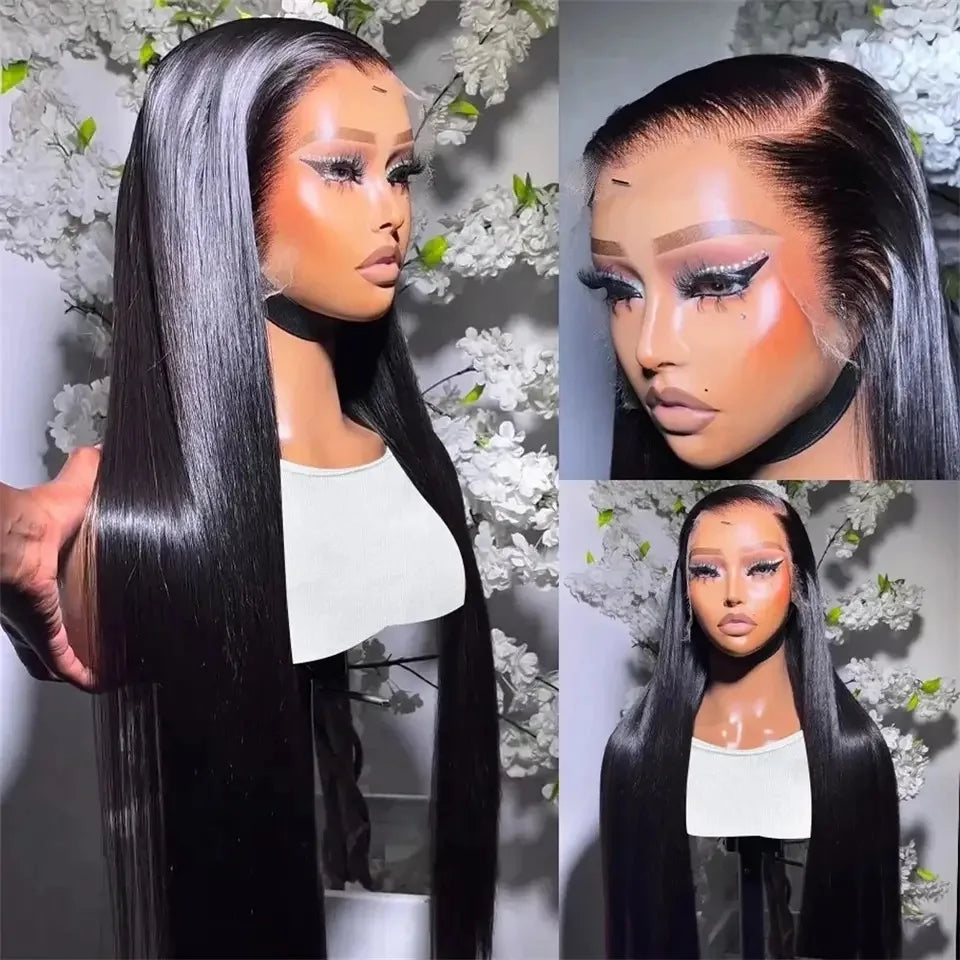 Straight Synthetic 13x4 HD Lace Glueless Wig Bleached