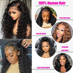 HD Deep Wave Lace Front Wig – Brazilian Pre-Plucked Curly